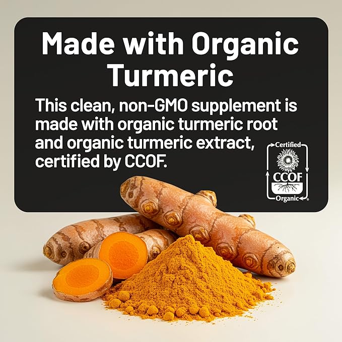 High Quality Turmeric Curcumin Capsules - with 95% Curcuminoids - Joint, Brain Cognitive & Digestive Health, Antioxidant