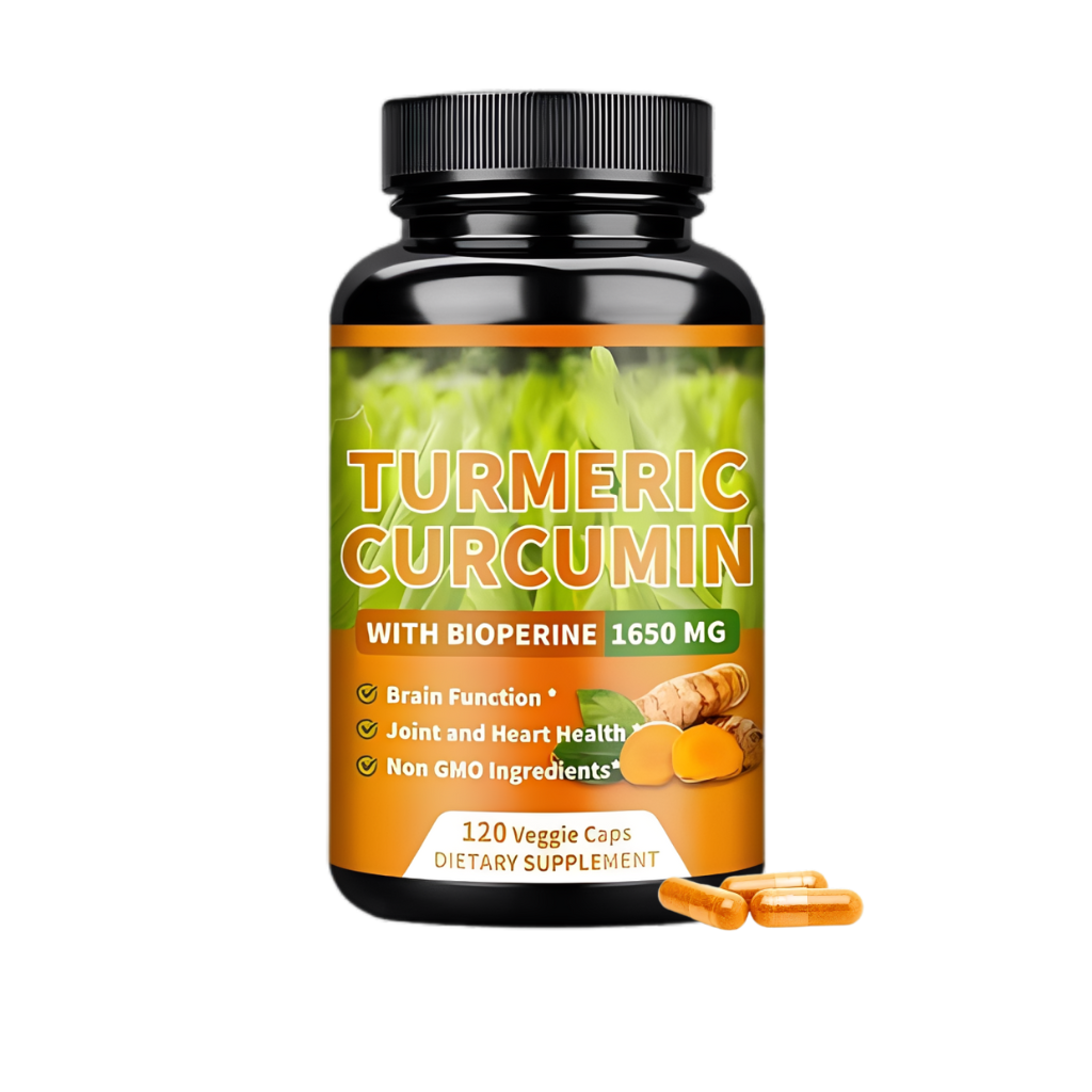 High Quality Turmeric Curcumin Capsules - with 95% Curcuminoids - Joint, Brain Cognitive & Digestive Health, Antioxidant