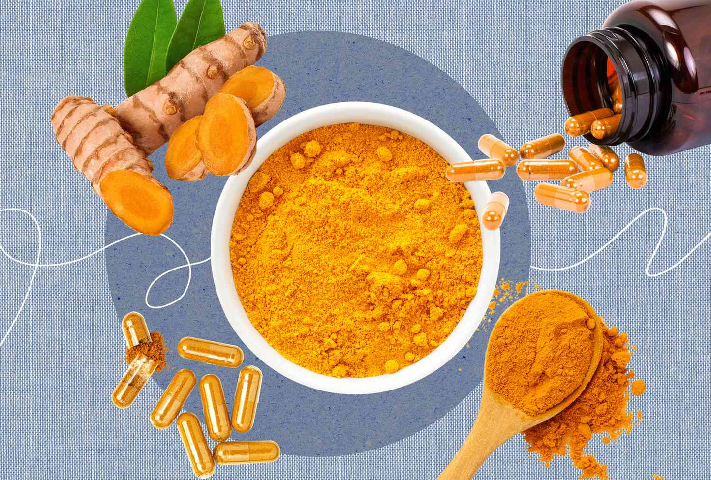 High Quality Turmeric Curcumin Capsules - with 95% Curcuminoids - Joint, Brain Cognitive & Digestive Health, Antioxidant