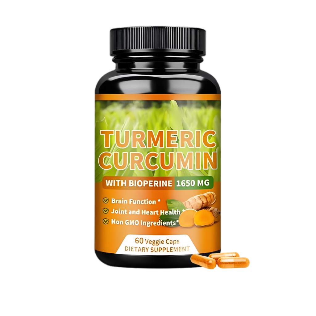 High Quality Turmeric Curcumin Capsules - with 95% Curcuminoids - Joint, Brain Cognitive & Digestive Health, Antioxidant